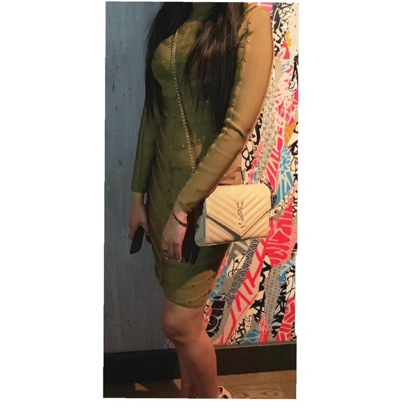Missguided Dresses & Skirts - An olive bandage dress.